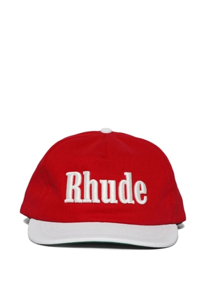 RHUDE logo-embroidered two-tone cap