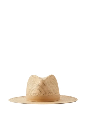 Janessa Leone woven fedora hat - Neutrals
