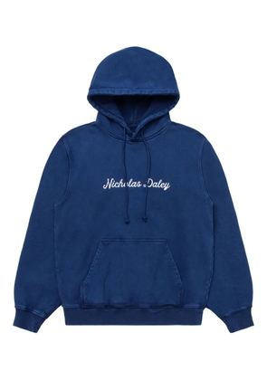 Nicholas Daley cotton hoodie - Blue
