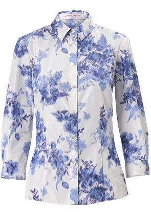 Carolina Herrera floral-print shirt - Neutrals
