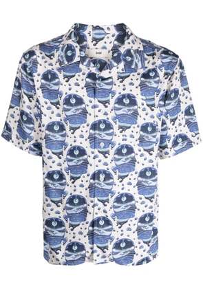 GmbH graphic-print short-sleeve shirt - Blue