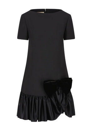 Valentino Garavani crepe couture short dress - Black