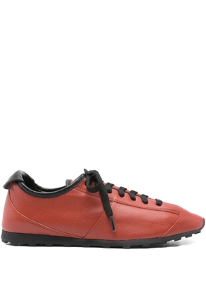 Jacquemus leather lace-up sneakers - Orange