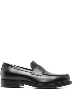 BOSS leather loafers - Black