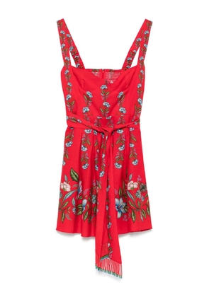 FARM Rio Sweet Bloom Bouquet mini dress - Red