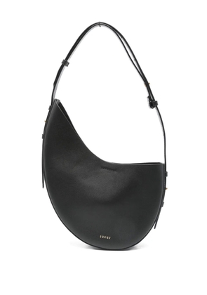 Soeur Wino crescent sheepskin shoulder bag - Black