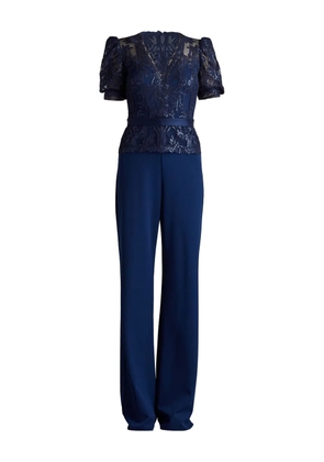 Tadashi Shoji sequin lace jumpsuit - Blue