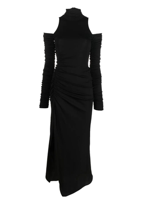 DONDUP ruched jersey dress - Black
