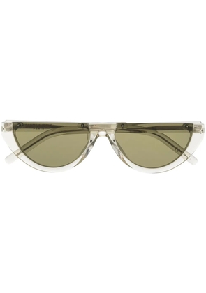 Saint Laurent Eyewear half-moon shaped sunglasses - Green