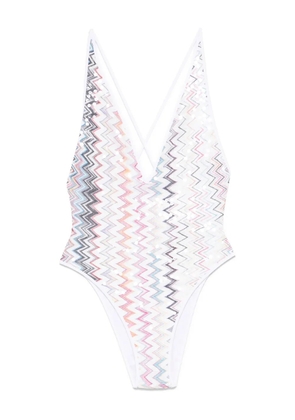 Missoni zigzag-pattern swimsuit - White