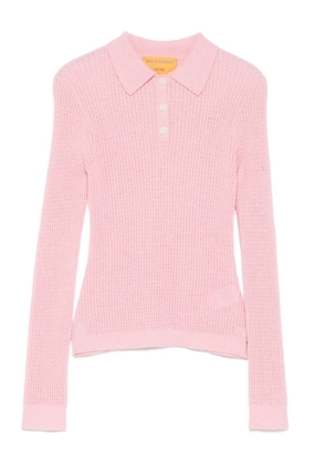 Guest In Residence long-sleeves polo top - Pink