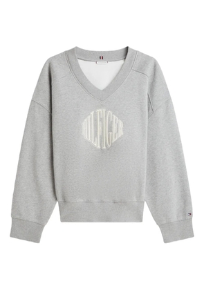 Tommy Hilfiger V-neck logo sweatshirt - Grey