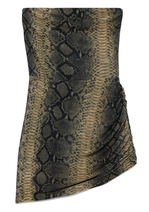 Norma Kamali strapless mini dress - Black