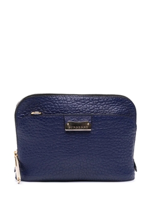 Burberry Pre-Owned 2000-2017 Leather Harrogate crossbody bag - Blue