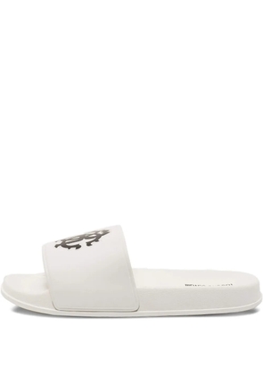 Roberto Cavalli Vintage pre-owned logo-print slides - White