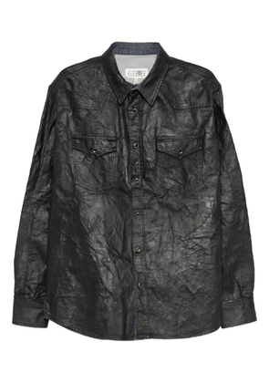 MM6 Maison Margiela double-pockets cotton shirt - Blue