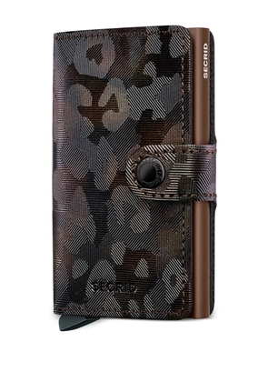 Secrid leather camouflage cardholder - Brown