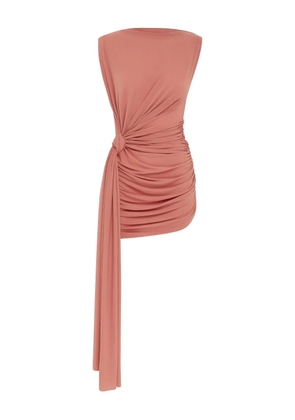 Alex Perry draped twist mini dress - Pink