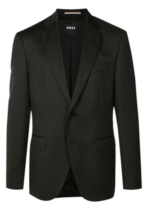 BOSS single-breasted fitted blazer - Black