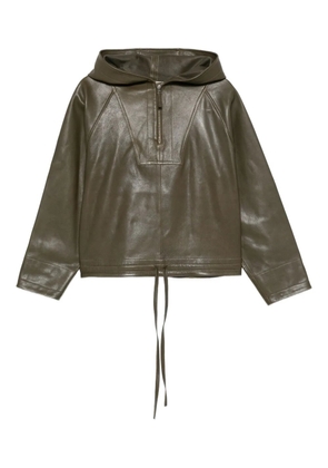 Co leather hoodie - Green