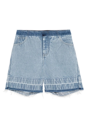 Christopher Esber Deconstruct denim shorts - Blue