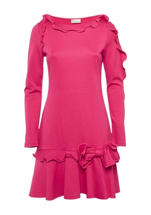 RED Valentino flounce-trim bow dress - Pink
