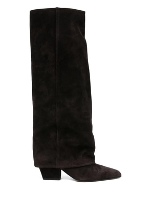 Paris Texas pointed-toe knee-high boots - Brown