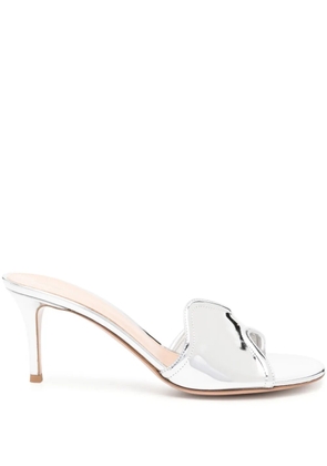 Gianvito Rossi Lucrezia 70mm leather sandals - Silver
