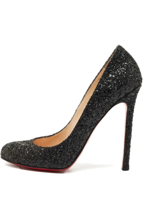 Christian Louboutin Pre-Owned Lady Lynch glitter pumps - Black