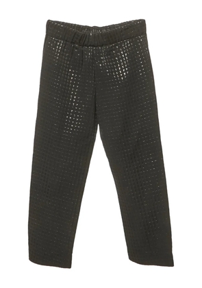 Marni Pre-Owned lurex check trousers - Black