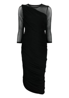 Norma Kamali one-shoulder asymmetric hem dress - Black