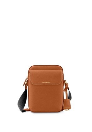 MAISON de SABRÉ flap leather messenger bag - Brown