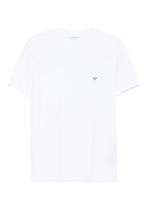 Emporio Armani detail-logo T-shirt - White
