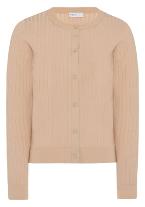 Rosetta Getty knitted cardigan - Neutrals