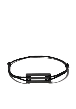 Le Gramme ceramic cord bracelet - Black
