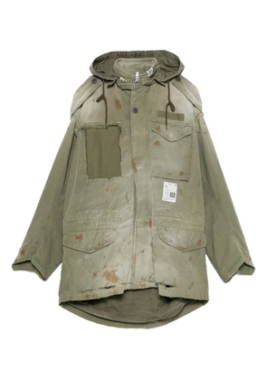Maison MIHARA YASUHIRO hooded jacket - Green