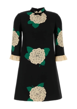 Valentino Garavani floral-print mini dress - Black