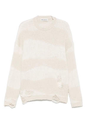 OUR LEGACY distressed sweater - Neutrals