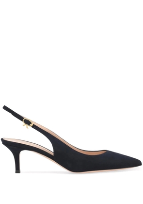 Gianvito Rossi Ribbon Sling 55mm pumps - Blue