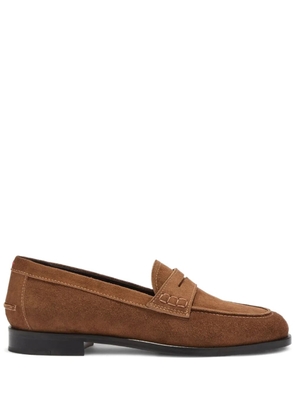 Aeyde Oscar suede loafers - Brown