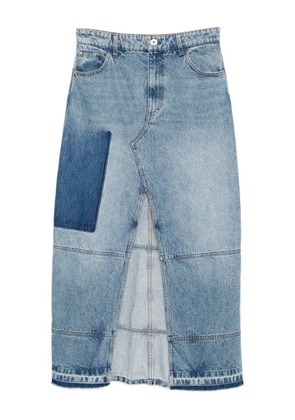 CO COLLECTION patchwork skirt - Blue