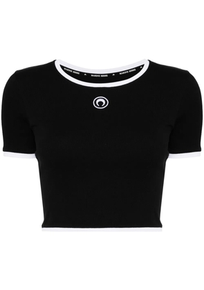 Marine Serre organic cotton blend t-shirt - Black