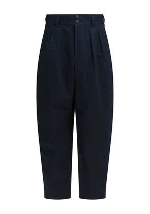 Comme des Garçons Homme button-fastening cotton trousers - Blue