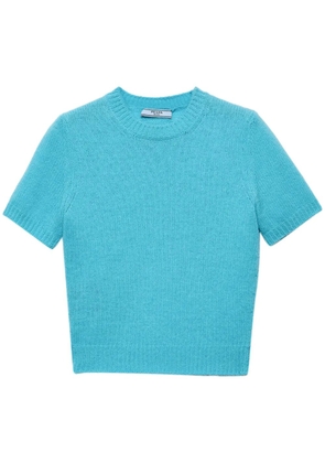 Prada short-sleeve cashmere sweater - Blue