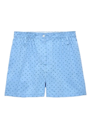 Prada embroidered shorts - Blue