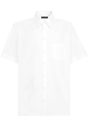 Dolce & Gabbana logo-embroidered shirt - White