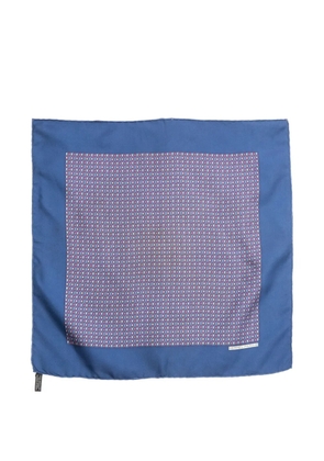 Hermès Pre-Owned 1990s Gavroche printed silk scarf - Blue