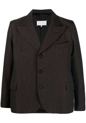 Maison Margiela single-breasted wool blazer - Brown