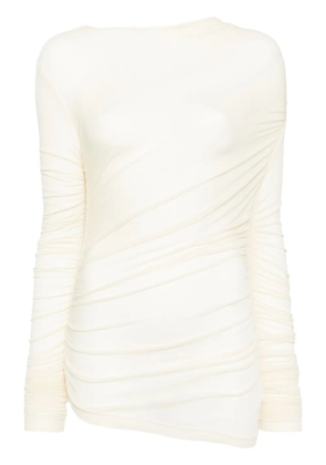 AGOLDE Tania Twist T-shirt - Neutrals