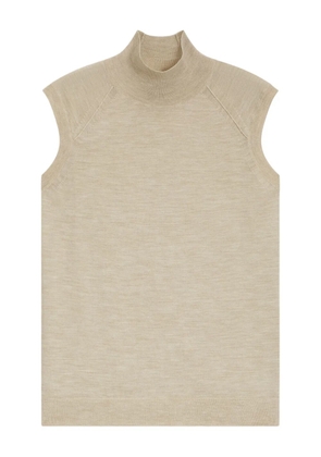 BOSS high-neck sleeveless top - Neutrals